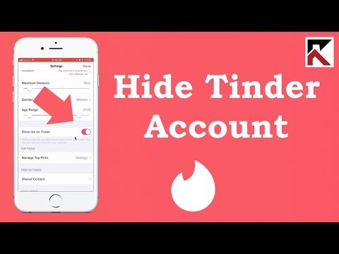 How to Hide a Tinder Account Without Deleting It