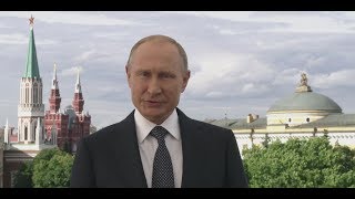 WM-Start: Wladimir Putin begrüßt Fans