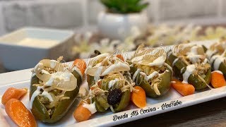 CHILES EN FRIO -Rellenos de Pollo- **Nueva Receta** || DESDE MI COCINA by Lizzy