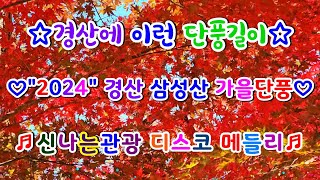 #2024#경산삼성산#가을단풍#경산에이런단풍길이#신나는관광디스코메들리#신나는관광디스코메들리#뽕짝디스코메들리#신명나는관광버스디스코메들리#카바레생음악메들리#갈매기오부리디스코메들리