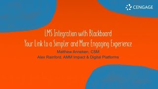 LMS Integration with Blackboard