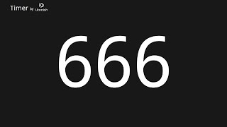 666 Second Countup Timer