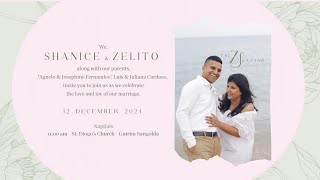 Wedding Nuptials of Shanice \u0026 Zelito | 12 December 2024 | St. Diogo's Church Guirim- Sangolda | Live