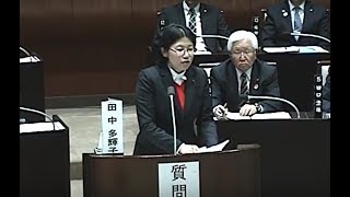 平成30年第4回定例会（11月29日）　田中多輝子議員一般質問