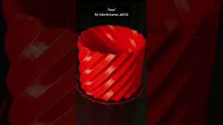 Satisfying 3D Print Timelapse 1 | Red Vase #shorts