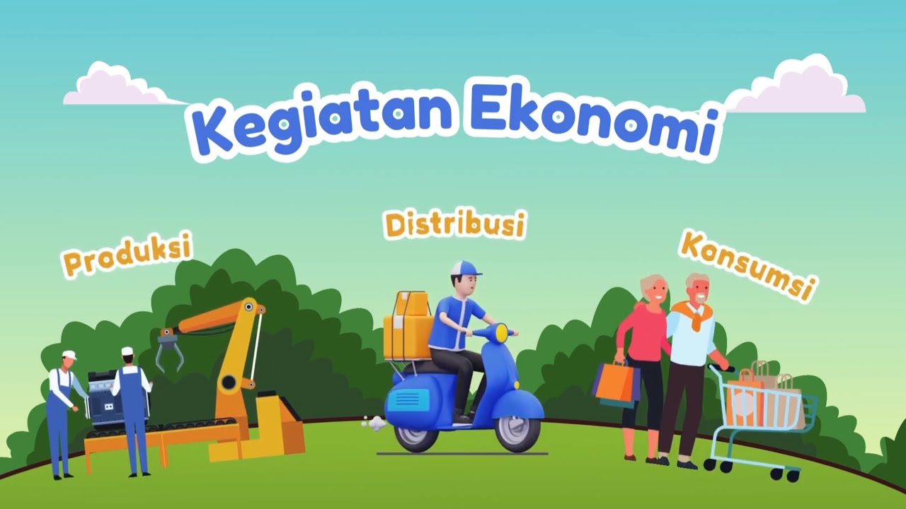 KEGIATAN EKONOMI (PRODUKSI, DISTRIBUSI DAN KONSUMSI) - YouTube