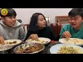 nganu thongba paan eromba mukbang ft.narulily meitei mukbang