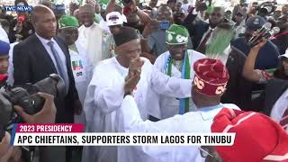 APC Chieftains, Supporters Storm Lagos For Tinubu