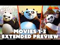 Kung Fu Panda The Ultimate Extended Preview (Movies 1-3) | Screen Bites
