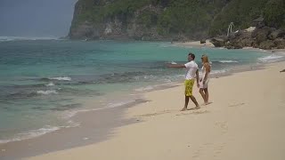 Couple On The Beach Stock Video