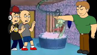 Jimmy De Santa and Classic Caillou Drops by Squidward's House/Grounded