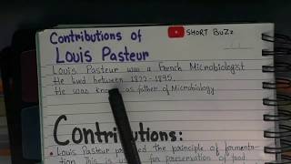 Contributions Of Louis Pasteur in Microbiology #louis_pasteur_contribution #microbiology #pasteur