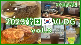 【韓国旅行Vlog】vol.3  GW2泊3日のソウル女子1人旅 ￤ お肉やばすぎた！ひとり焼肉とひとり冷麺【2023年】