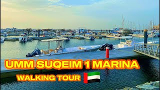 4K Umm Suqeim 1 Marina Dubai | Walking Tour 🇦🇪