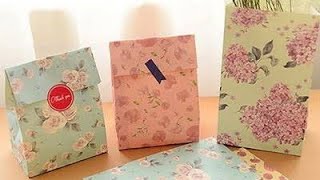 How to make Paper Gift Bag ||  Gift Bag ||   DIY Mini Gift Bag  Paper Folding