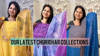 OUR LATEST CHURIDHAR COLLECTIONS|REVATHY WEDDING COLLECTIONS MUVATTUPUZHA |8086575564|