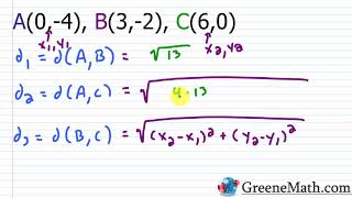 How to Determine if Three Points are Collinear (Distance Formula)
