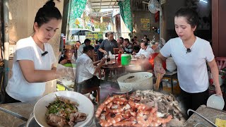 The beautiful owner sells super delicious Phnom Penh-style noodle soup | Long Xuyen TV