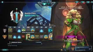 Paladins 3.4 Radiant Stars Battlepass 13 All Items, All Levels, Free and Paid Path