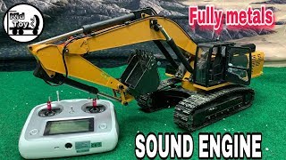 rc excavator : sounds unit system review || rc custom built and mixed channel flysky by KID TOY TV