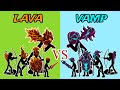 Lava stickman vs vamp stickman - stickman costume tournament - stick war legacy