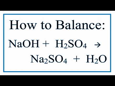What is the symbol equation for sodium hydroxide and sulfuric acid?