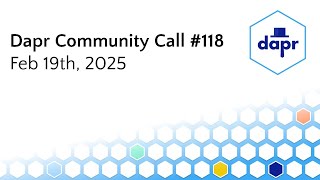 Dapr Community Call - Feb 19th 2025 - Agentic Workflows in .NET