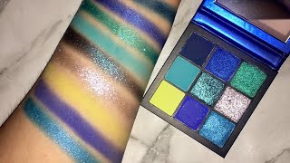 Huda Beauty Sapphire Obsessions Palette SWATCHES | Precious Stones Collection