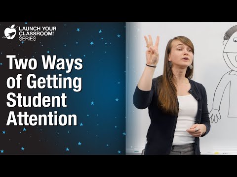 Two ways to get students' attention: classroom strategy