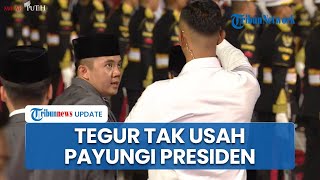 Detik-detik Mayor Teddy Tegur Paspampres Tak Usah Payungi Presiden Prabowo saat Sambut Erdogan