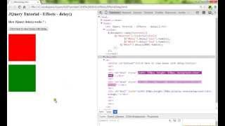 JQUERY EFFECTS DELAY METHOD DEMO