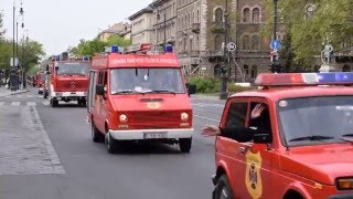 Tűzoltóautók felvonulása a Kodály köröndnél (2016.04.23.)