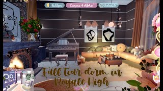 Full tour of my neutral coquette dorm in Royale High