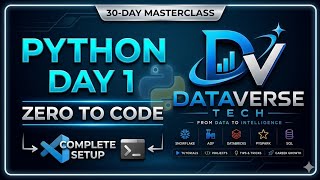 Python for Data Engineering in 30 Days | Day 1: The Ultimate Setup Basics #python#dataengineering