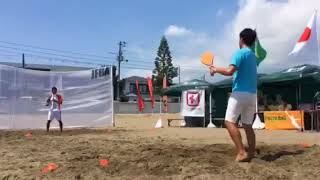 フレスコボールJAPANOPEN2016エキシビションマッチ斉藤•芝ペア①