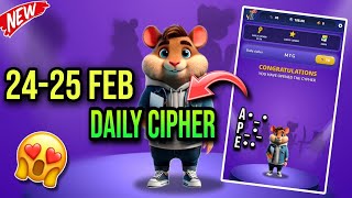 Hamster Kombat Dev Game Daily Cipher 24 February | Hamster Kombat Daily Cipher Code | Daily Combo