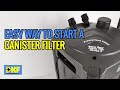 Start canister filter easiest way - no need to prime.