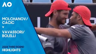 Cacic/Molchanov v Bolelli/Vavassori Highlights | Australian Open 2024 Third Round