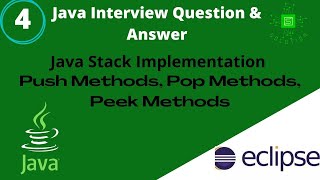 Java Stack Implementation Push Method, Pop Method, Peek Method |Solution | Java Bangla Tutorial