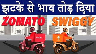 SWIGGY 30% करेक्शन के बाद सपोर्ट के लेवल कहाँ ? ZOMATO 32% करेक्शन के बाद सपोर्ट के लेवल कहाँ हैं ?