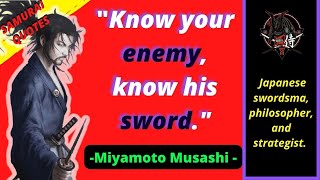 MIYAMOTO MUSASHI INSPIRATION QUOTES || Great Swordsman from Japan || Samurai Quotes
