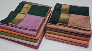 Fancy Soft Silk Sarees With Price || Kanchi Semi Silk || Online Shopping || Coimbatore Wholesaler