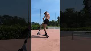 Fakie Wheelie en sortit de bowl  #scooter #scootering