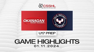 OHA vs YHA U17 Prep 01/11 | CSSHL Highlights