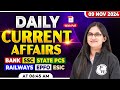 Current Affairs Today | 09 November Current Affairs 2024 | Daily Current Affairs by Sushmita Ma'am