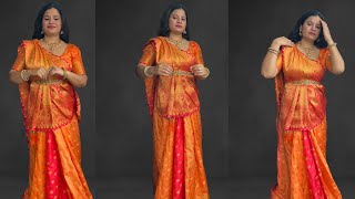 5/30 SIDHA PALLU/ GUJARATI STYLE SAREE DRAPING IN SILK SAREE | SIDHA PALLU  | TOP 30 SAREE SERIES