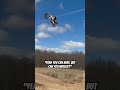 pov dirt bike rider attempts 2 stunts in one jump 🤯