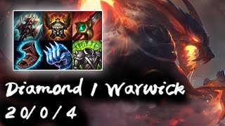 Diamond 1 Warwick Jungle vs Lee Sin | Flex Rank Replays