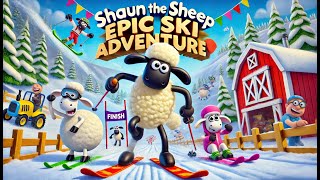 Shaun the Sheep’s Epic Ski Adventure 🐑⛷️ | #ShaunTheSheep #WinterFun #FarmAdventures