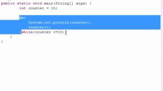 Java Programming Tutorial 24 do while Loops
